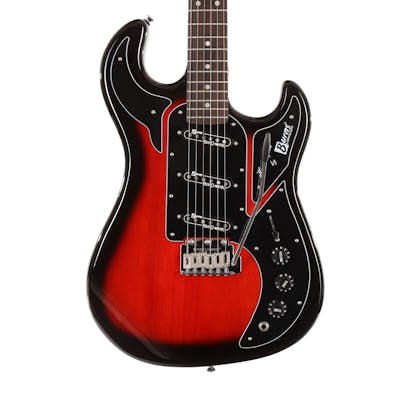 Burns Marquee Electric Guitar in Red Burst with Rosewood Fingerboard